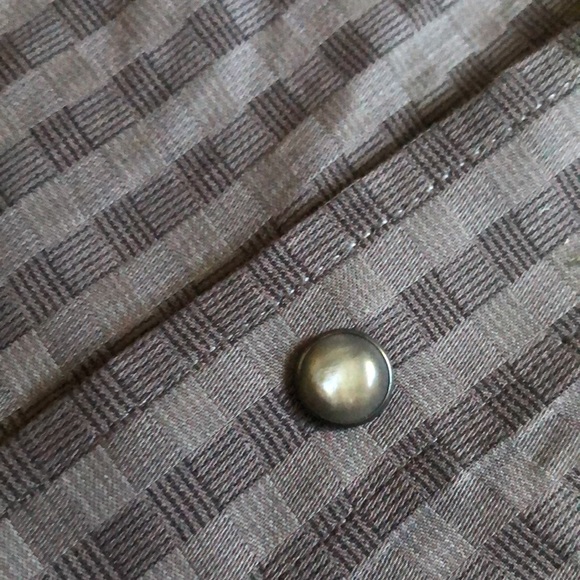 🤠WRANGLER Troubadour Western Snap Button Down Dress Shirt Size XL Grey & Purple - Picture 7 of 7